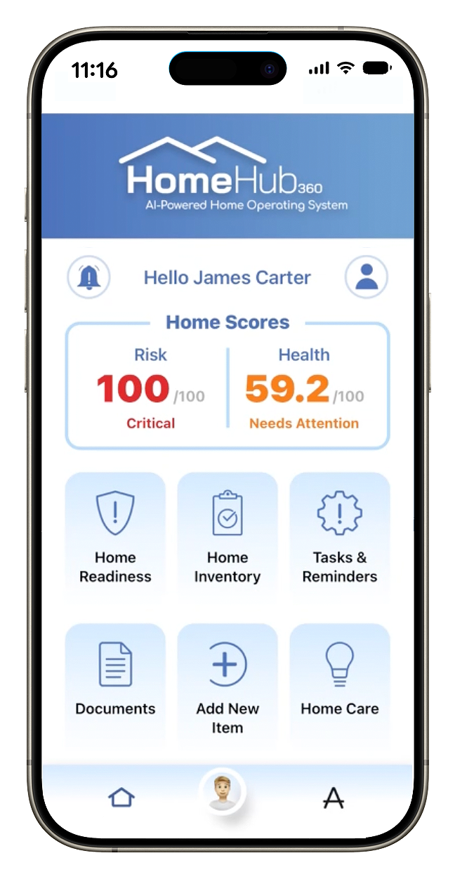 HomeHub360 App Interface